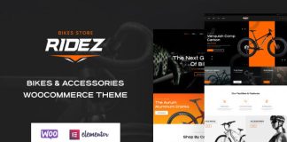 Ridez Theme WordPress Elementor pour boutique de velos.jpg