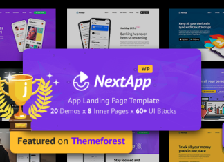 Theme WordPress de landing page dapplication pour mobile pour le.png