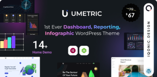 Umetric 20 Theme WordPress pour tableau de bord rapports.png
