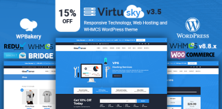 VirtuSky Theme WordPress Responsive dHebergement Web et WHMCS.png