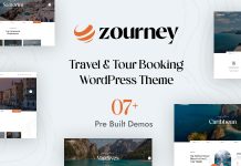 Zourney Theme WordPress de reservation de voyages et de.jpeg