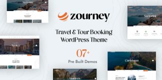 Zourney Theme WordPress de reservation de voyages et de.jpeg